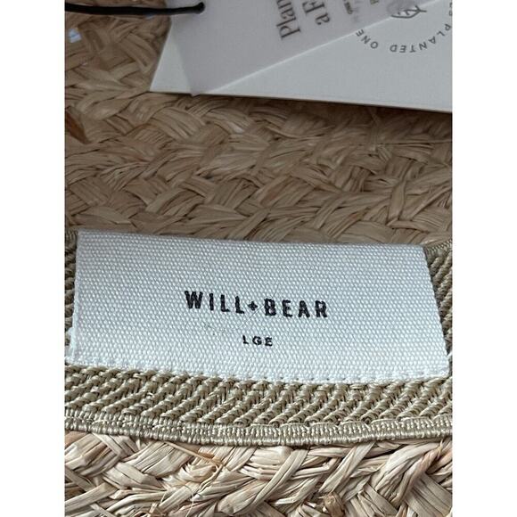 Will + Bear Sawyer Straw Rafia Hat River Sand Wide Brim Unisex Large Beach - Picture 6 of 10